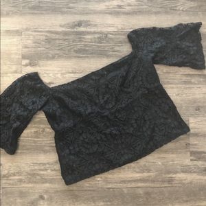 Off the should lace top